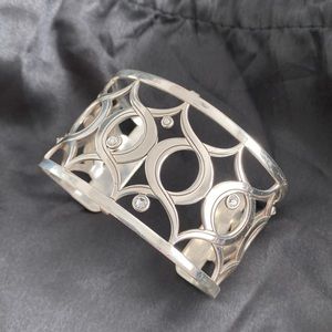 Brighton Christo Wide Cuff with reversible leather insert!